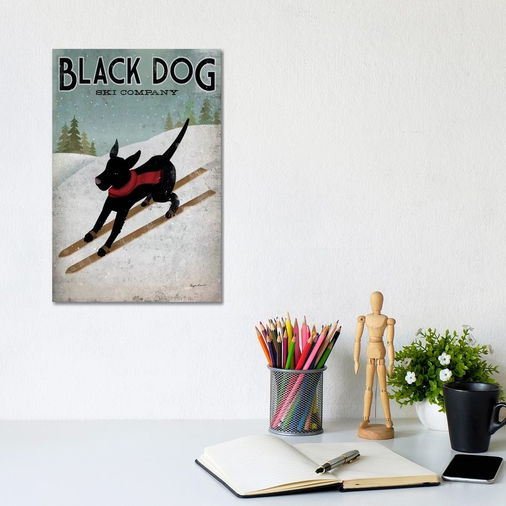 iCanvas "Black Dog Ski Co. I" by Ryan Fowler Canvas Print
