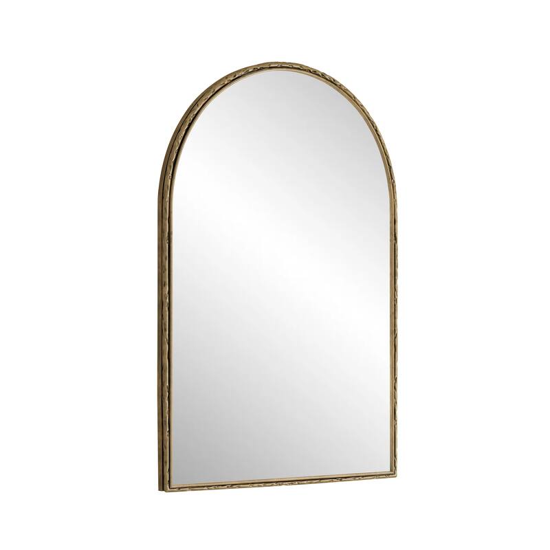 Gold Arched Wall Mirror - Bathroom Vanity & Home Decor