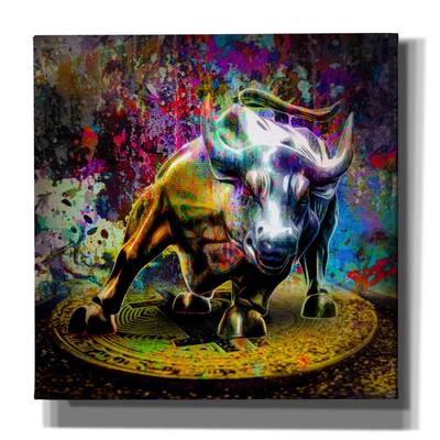 Epic Graffiti 'Bitcoin Bull Market,' Canvas Wall Art