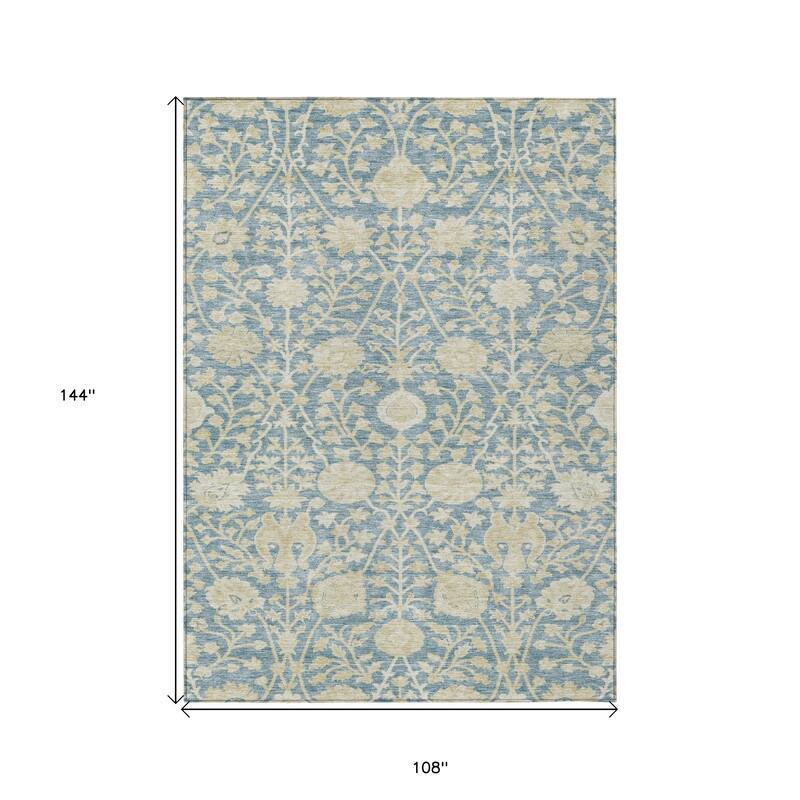 HomeRoots Floral Transitional Rectangle Outdoor Rug