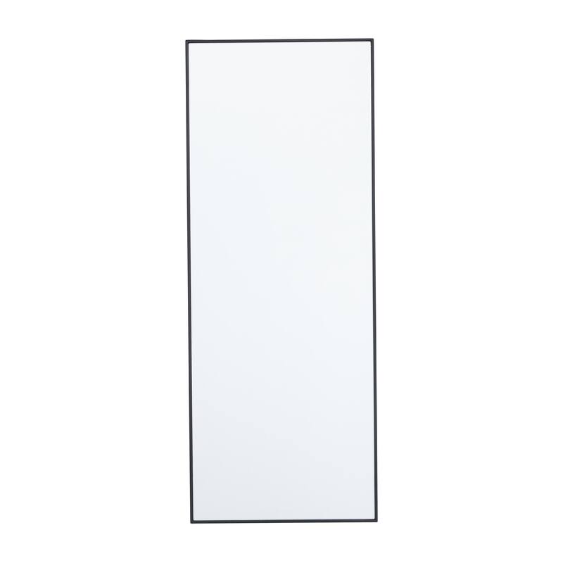 Wood Room Wall Mirror with Thin Minimalistic Frame - Black, White or Gold - Roche River Decor