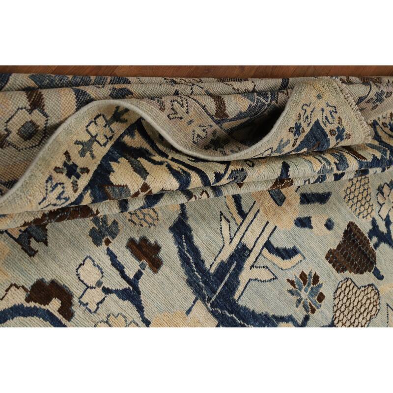 Oushak Turkish Area Rug Hand-Knotted Vegetable Dye Wool Carpet - 8'2"x 10'3"