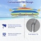 preview thumbnail 39 of 40, Costway 6.5 FT Patio Beach Umbrella Sun Shade Tilt Aluminum Sports