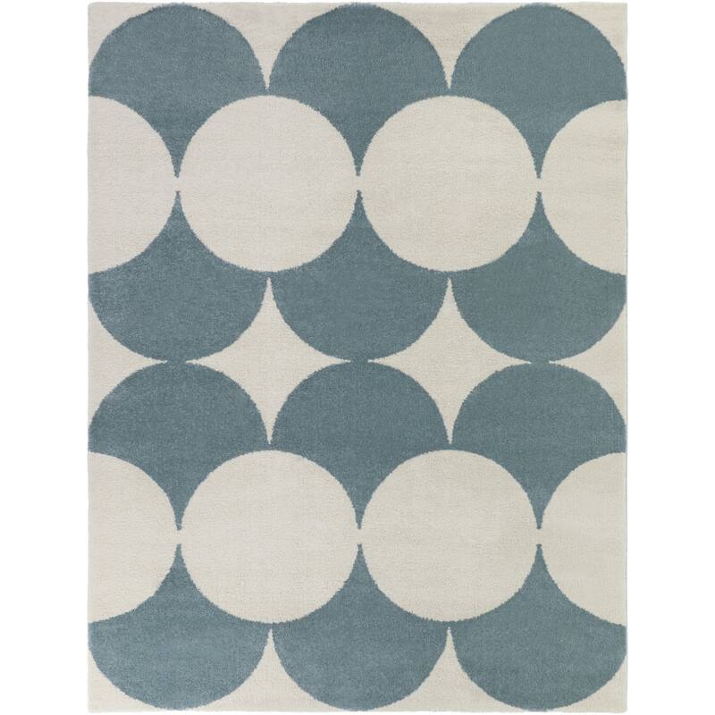 Leto Retro Geometric Area Rug