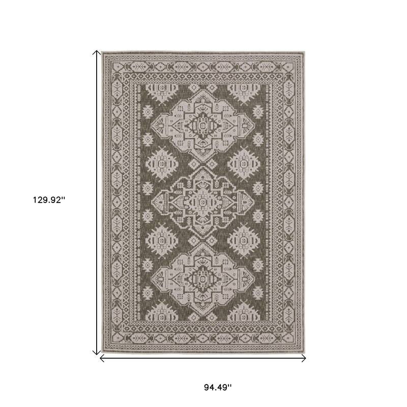 HomeRootsMedallion Traditional Rectangle Area Rug