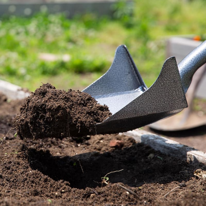 Root Assassin One Shot Garden Shovel, 43" D-Handle