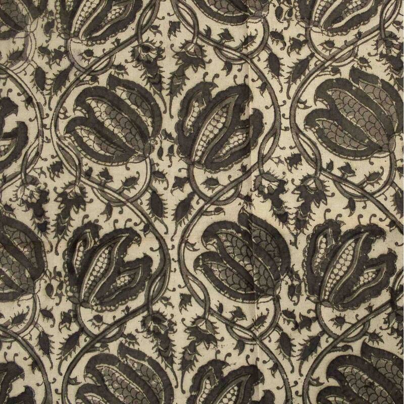 Vegetable Dye Tulip Floral Block Print Tablecloth Collection