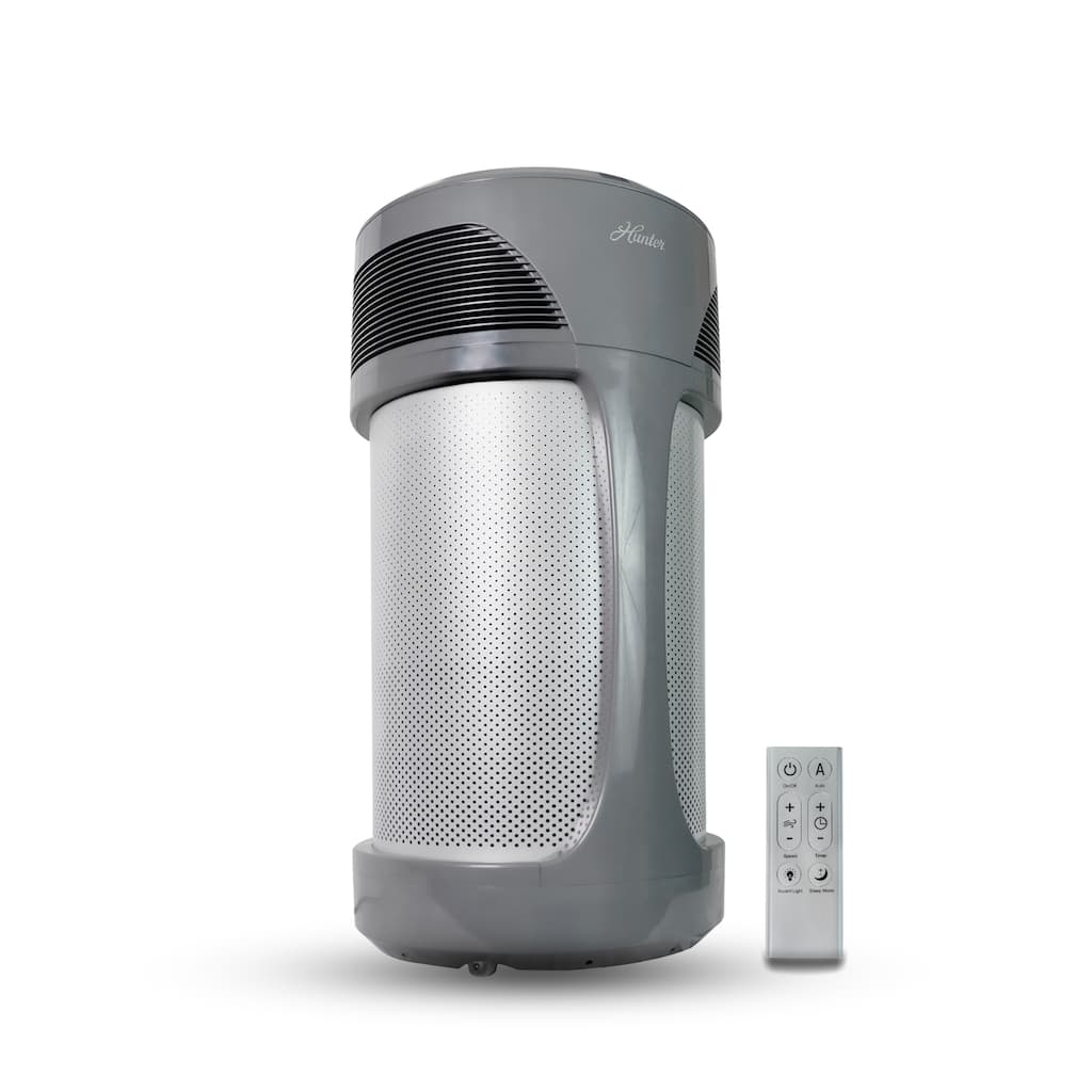 Hunter AirMax Whole Home Industrial Strength Air Purifier with True HEPA and EcoSilver Pre-Filter