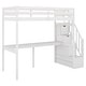 preview thumbnail 23 of 24, Twin Loft Bed with Desk & Storage Staircase, Espresso