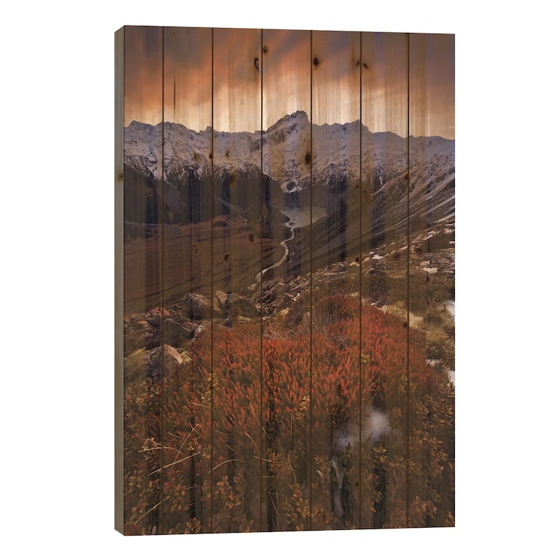 Mount Sefton, Aroarokaehe Range, Southern Alps, New Zealand Print On Wood by Yan Zhang - Multi-Color - 40x26x1.5