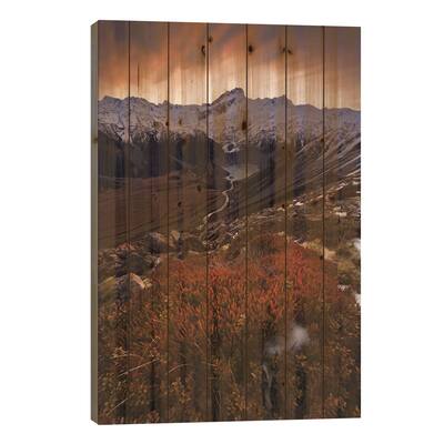 Mount Sefton, Aroarokaehe Range, Southern Alps, New Zealand Print On Wood by Yan Zhang - Multi-Color