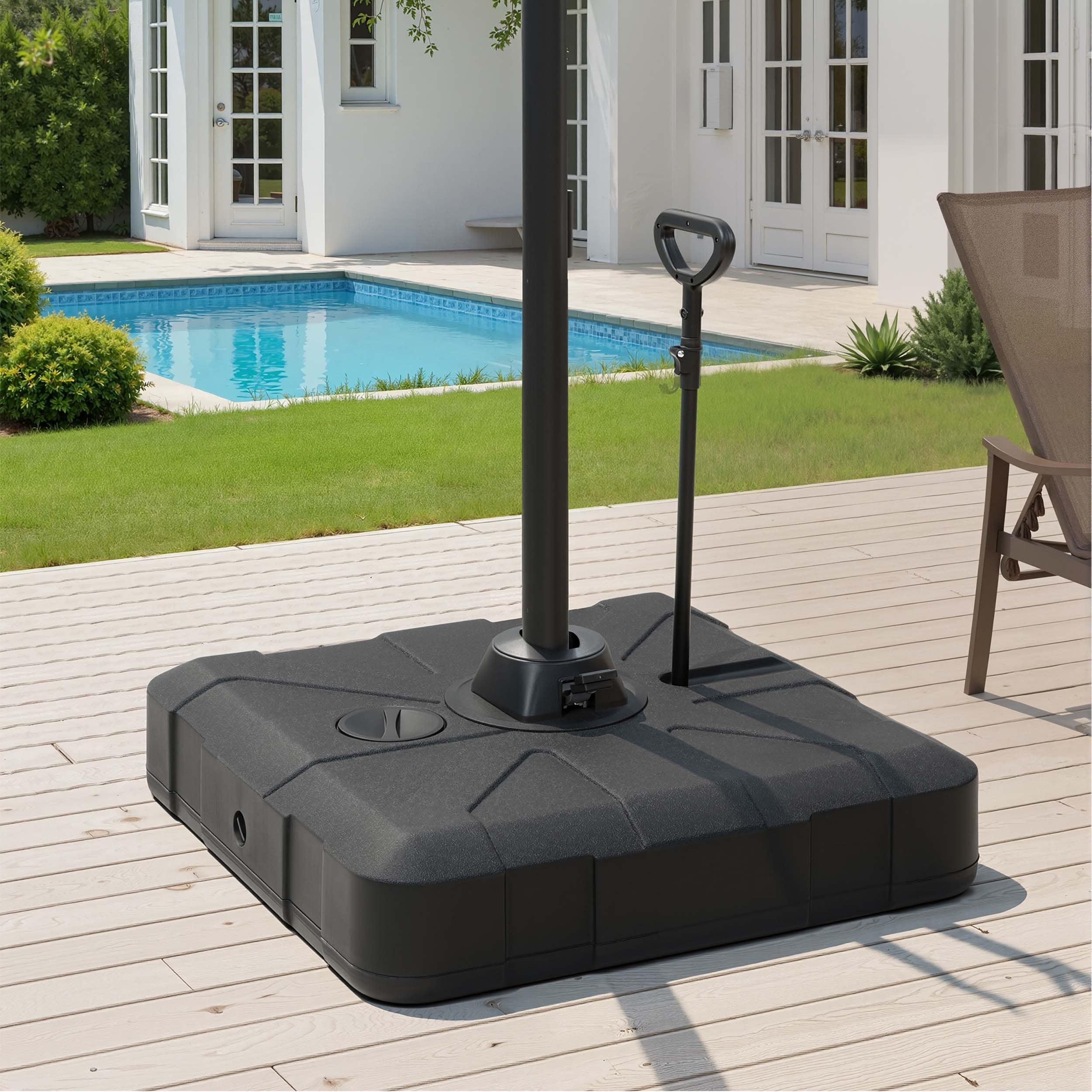 large decorative patio umbrella stand PatioKingdom Umbrella, 3 Tier Auto-tilt Outdoor Table – Patio Kingdom 35 lbsPackage included Color::XX-Large Glow Blue Hashtag selects Costco has this beautiful