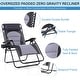 preview thumbnail 75 of 83, Oversize XL Padded Zero Gravity Lounge Chair Wider Armrest Adjustable Recliner with Cup Holder