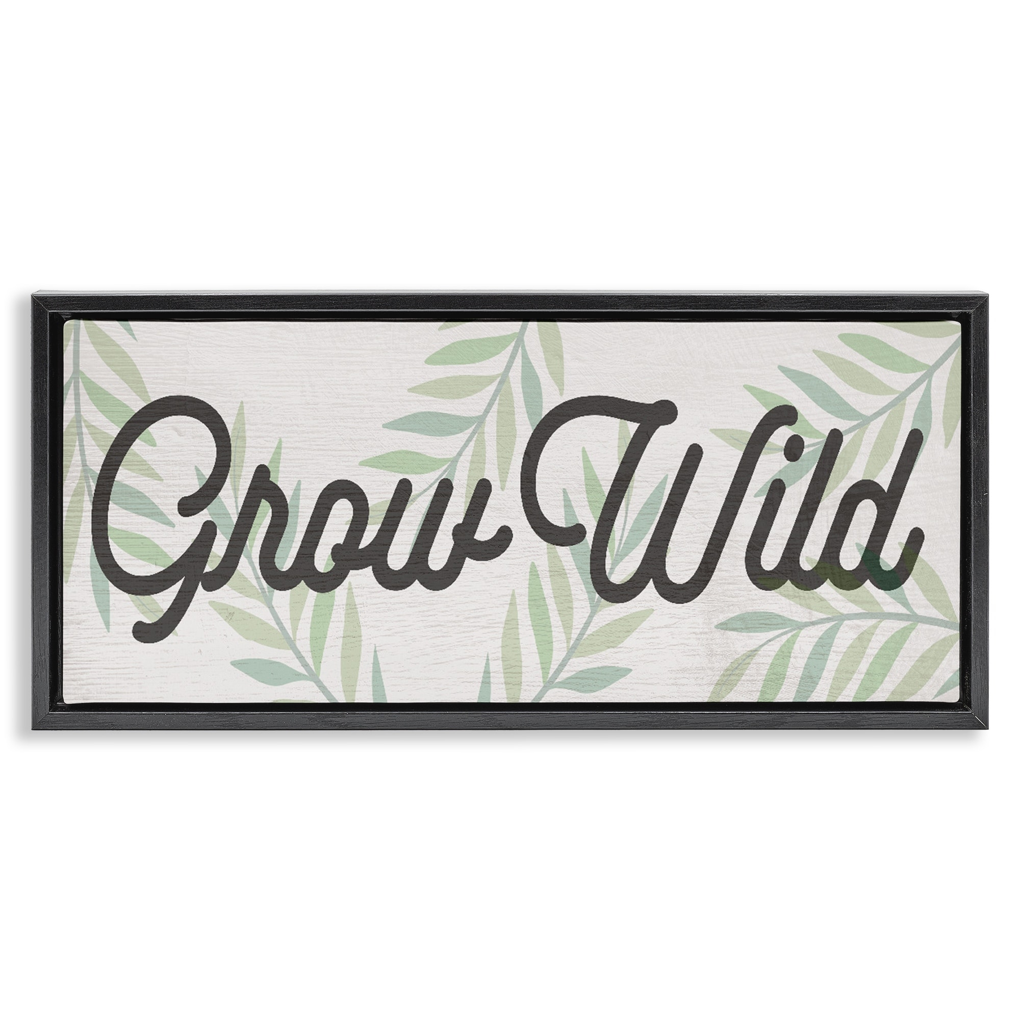 Stupell Subtle Grow Wild Framed Floater Canvas Wall Art Design By Lil' Rue