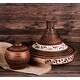 preview thumbnail 9 of 8, STP Goods Handmade 2.1Qt Red Clay Stoneware Tajine