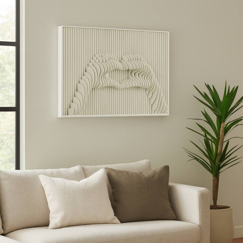 Glass Wall Art Decor Artistic Dimensional Shadow Box Home Decor