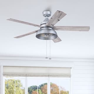 52" Prominence Home Brightondale Indoor/Outdoor Industrial Farmhouse Ceiling Fan, Damp Rated