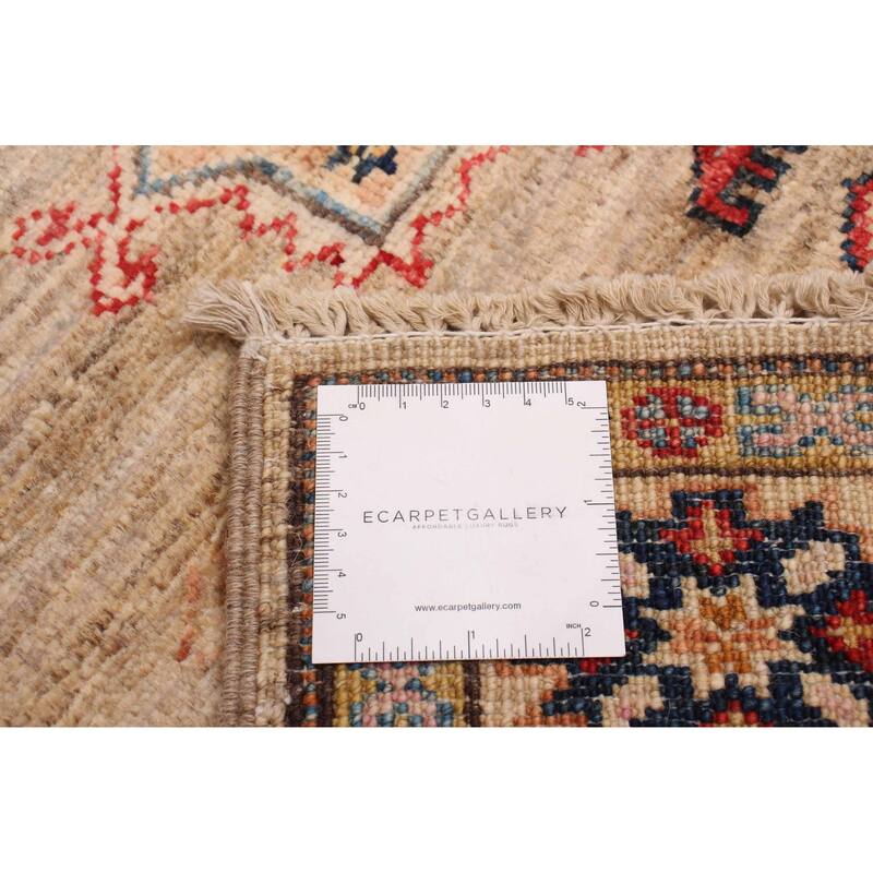 ECARPETGALLERY Hand-knotted Aryana Khaki Wool Rug - 2'11 x 7'11