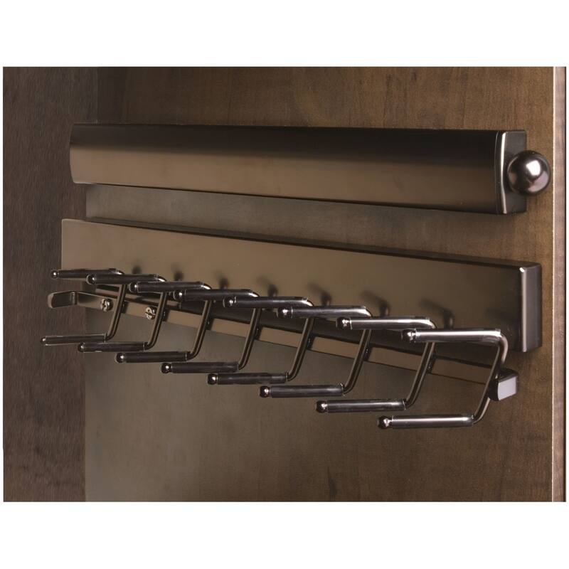Rev-A-Shelf Sidelines 13-3/4 Inch Pull Out Tie Organizer