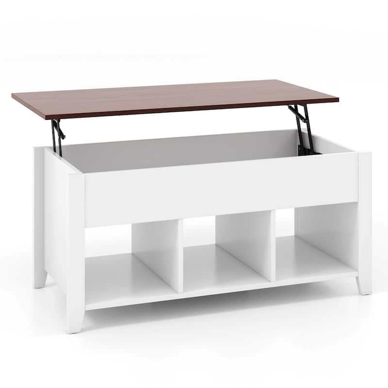 Costway Lift Top Coffee Table w/ Hidden Compartment and Storage