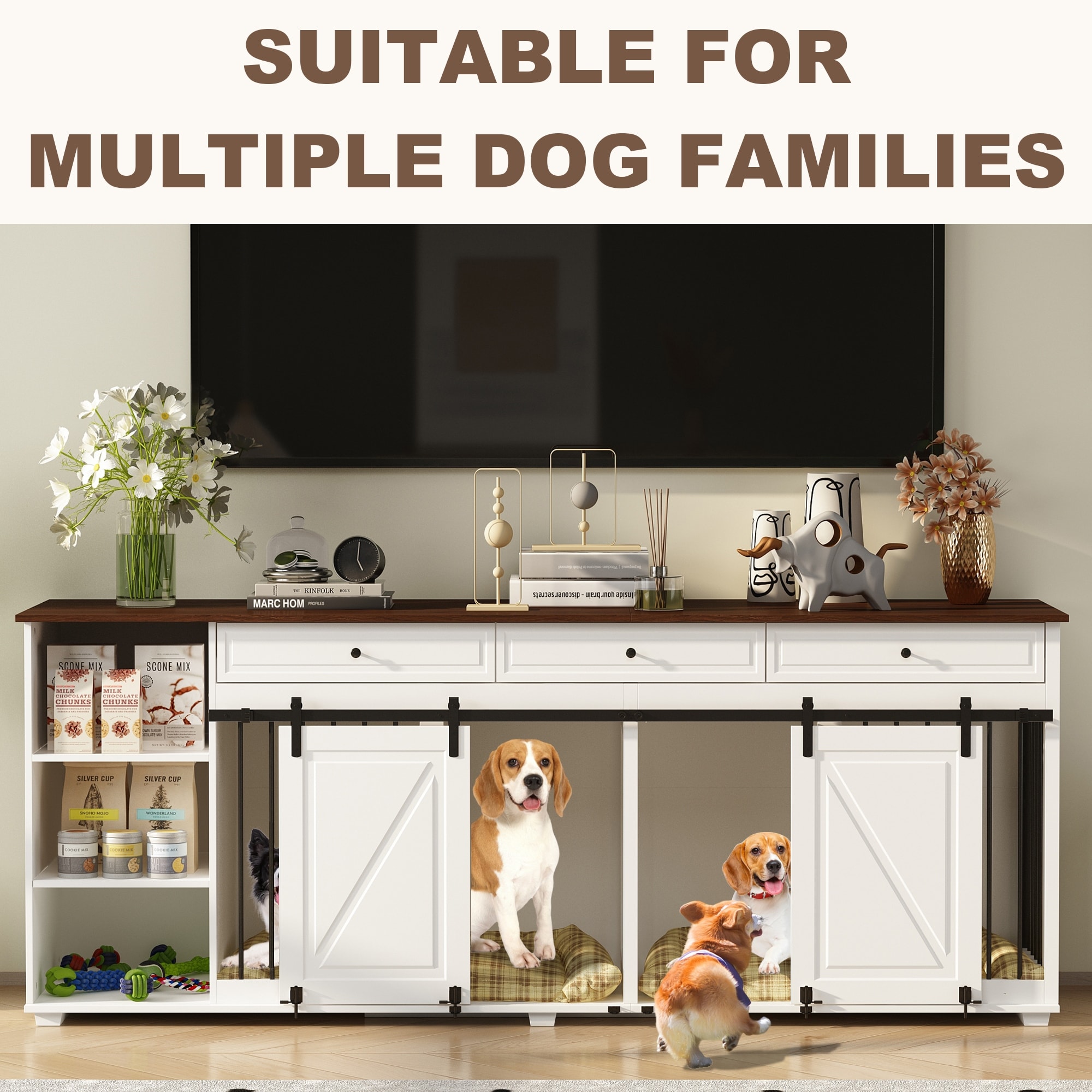 Dog kennel cabinet sale