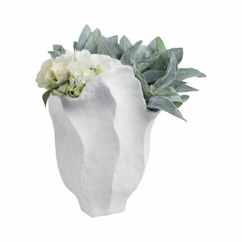 Stoneware Porcelain Vase Abstract Organic Design Sculptural Accent