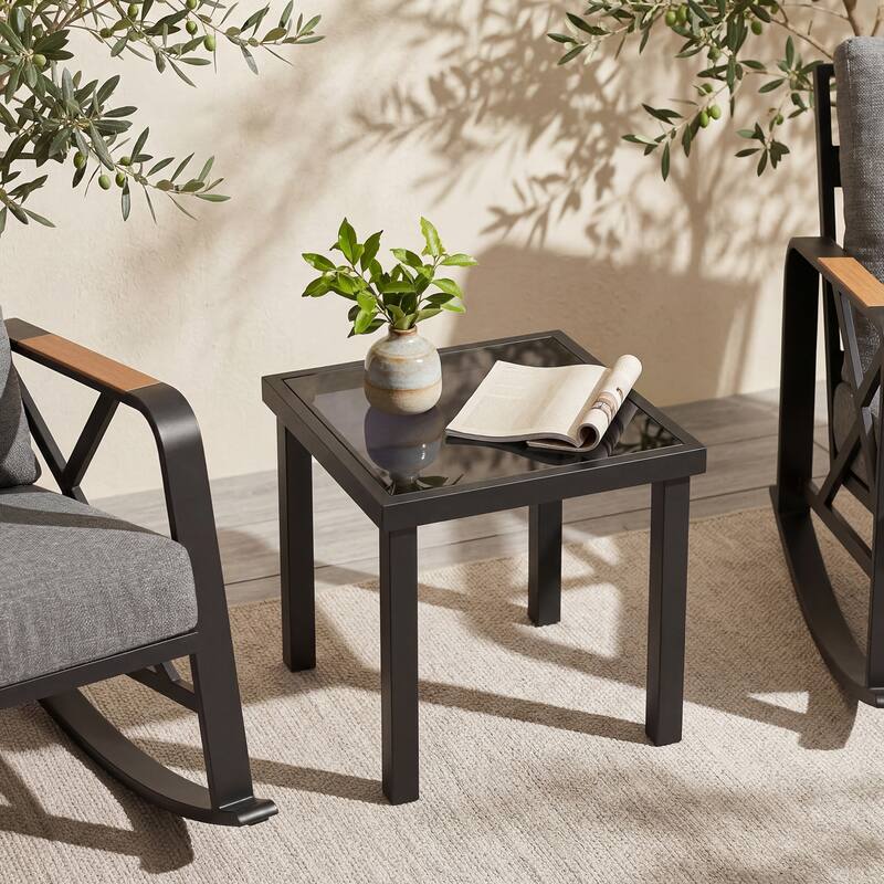 All Weather Outdoor Side Table - 17.32'' H X 17.71'' D X 17.71'' W