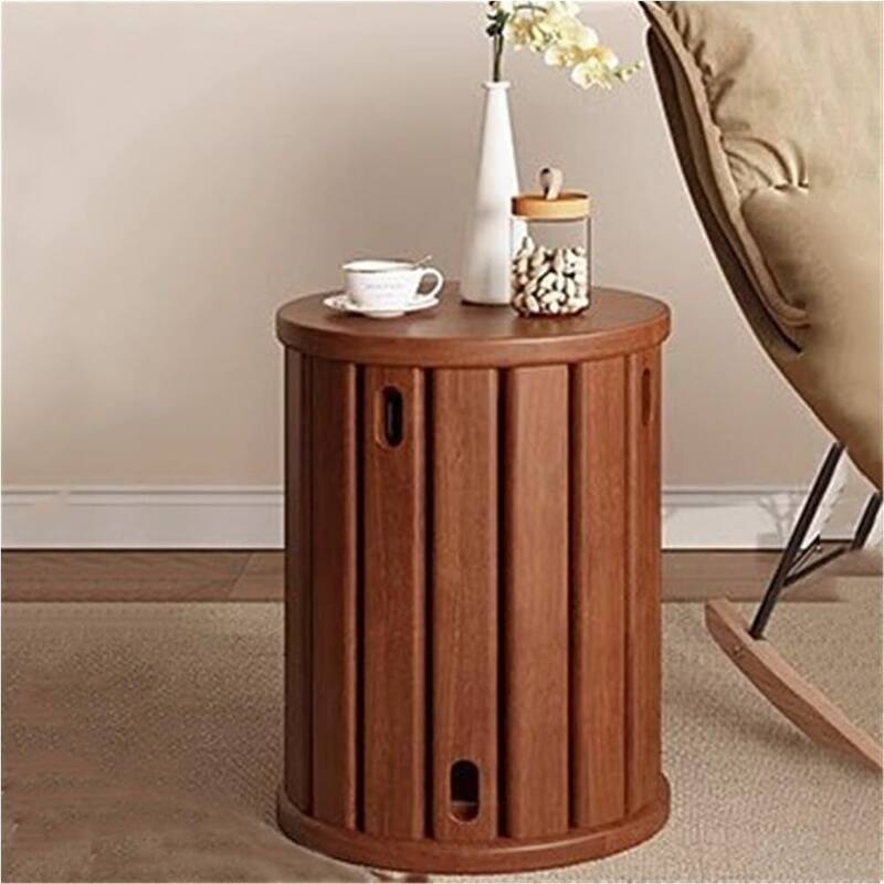 4-in-1 Wooden Stackable Stools, Set of 4 Multifunctional Chairs - Walnut