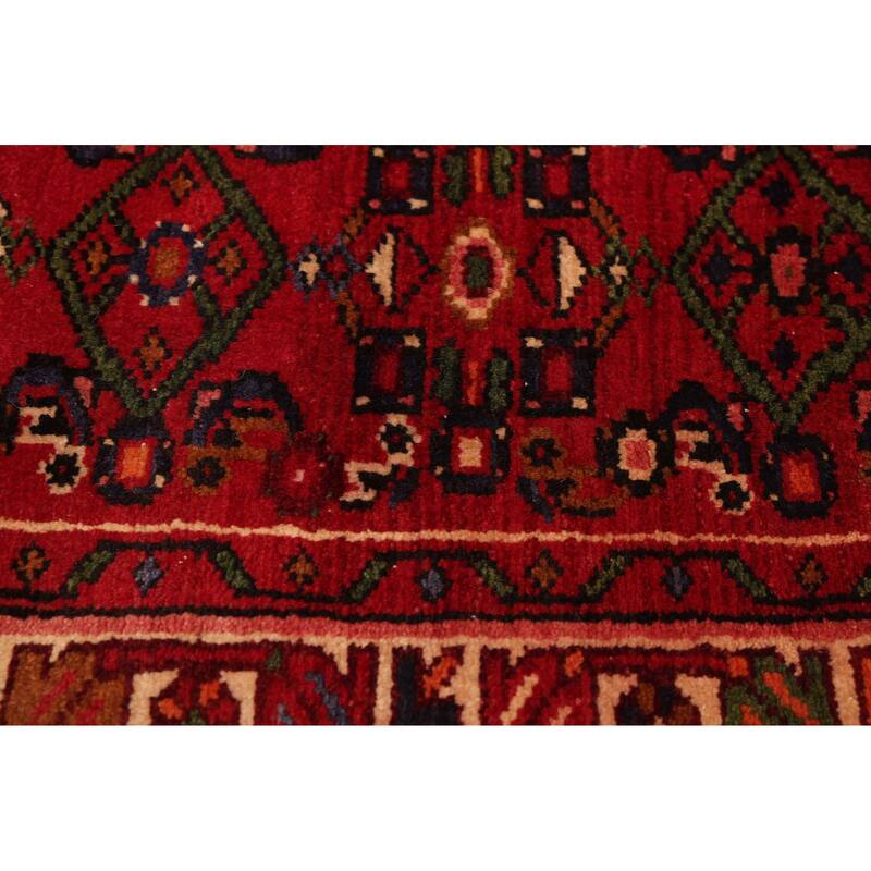 ECARPETGALLERY Hand-knotted Andelz Red Wool Rug - 2'10 x 13'3