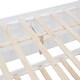 preview thumbnail 16 of 15, Queen Size Bed Frame w/ Rattan Headboard & Sockets Wooden Platform Bedframe w/ Trundle & Storage Drawers, Noise-Free-White