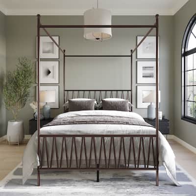 Clayfell Dallas Metal Canopy Bed