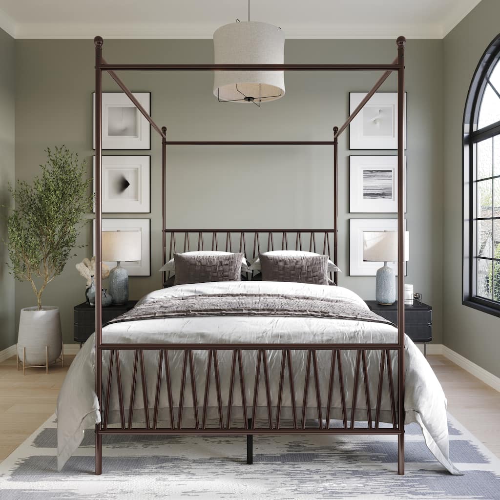 Clayfell Dallas Metal Canopy Bed