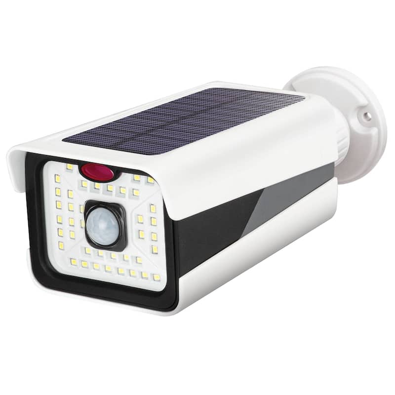 Bell + Howell Bionic Spotlight Pro 500 Lumens Solar Powered Motion Sensor Outdoor Security Light - 8"D x 3"H x 3"W