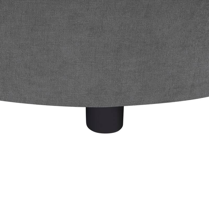 Living Room Chenille L-Shaped Sectional Sofa Set with Curved Chaise Lounge, USB Ports and Side Storage Pockets