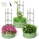preview thumbnail 6 of 17, Galvanized Raised Garden Bed with Tomato Cages, Metal Planter Box