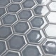 preview thumbnail 15 of 14, Merola Tile Hudson Due 2" Hex Imperial Grey 10-7/8" x 12-5/8" Porcelain Mosaic Floor and Wall Tile
