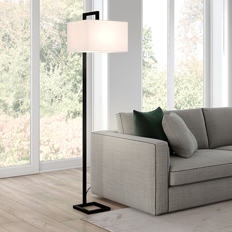 Grayson 68" Tall Floor Lamp with Fabric Shade
