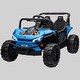 preview thumbnail 2 of 1, 12V Dual-Motor Kids UTV Ride-On Car, 3.7 MPH, 4-Wheel Suspension, Remote Control, LED Lights, Music & Horn for Toddlers Blue