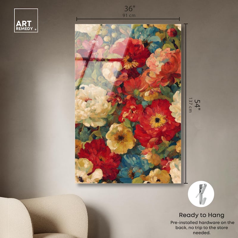 Garden Tapestries II Acrylic by Art Remedy, Ready to Hang