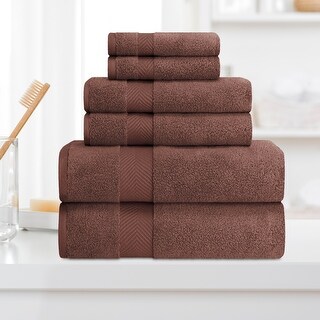 Zero Twist Cotton 6-piece Towel Set