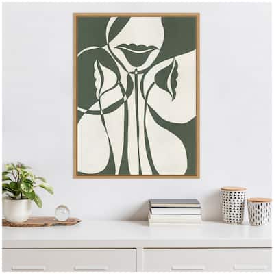 Kate and Laurel Sylvie Boundby Beauty 5 Framed Canvas by Shatha Al Dafai