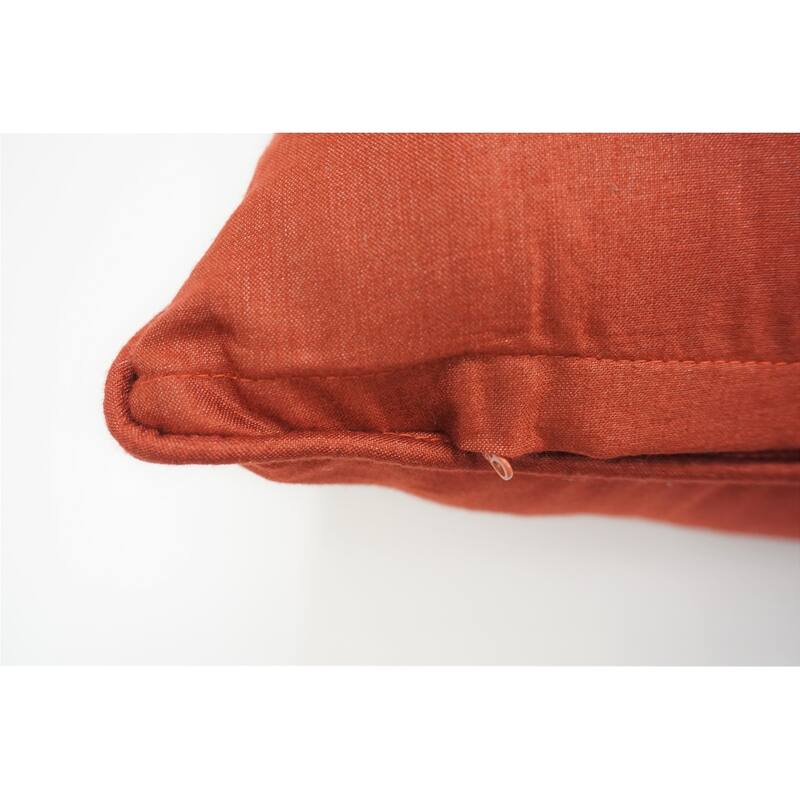 Home&Manor Premium Silk Throw Pillow 18" Red