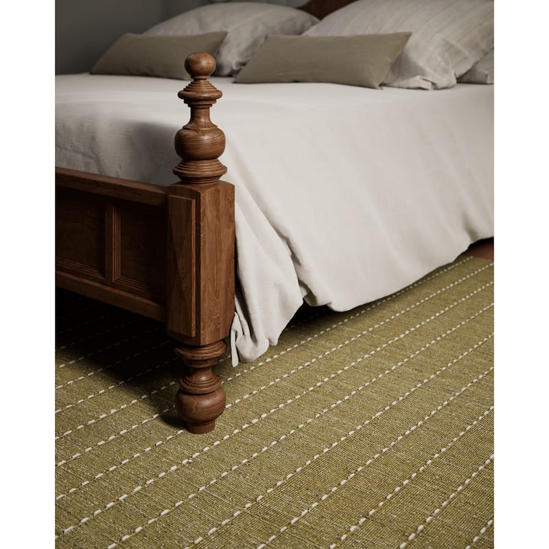 Momeni Oliver Hand Loomed Wool Blended Striped Area Rug