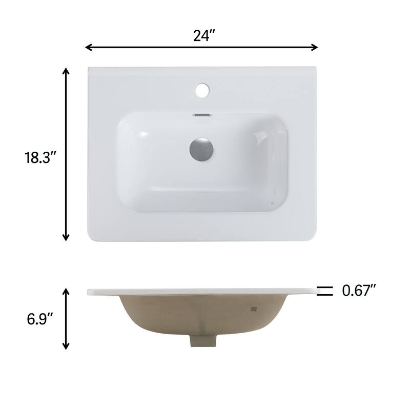 Topcraft Ceramic Bathroom Vanity Sinks