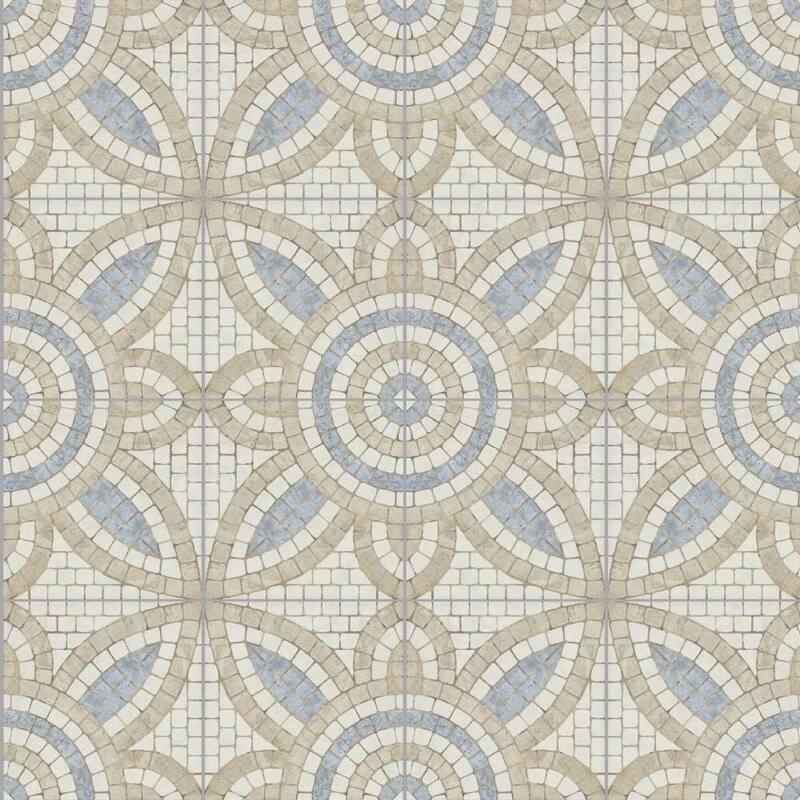 Roman Road 8x8 Matte Porcelain Encaustic Tile - Floor & Wall