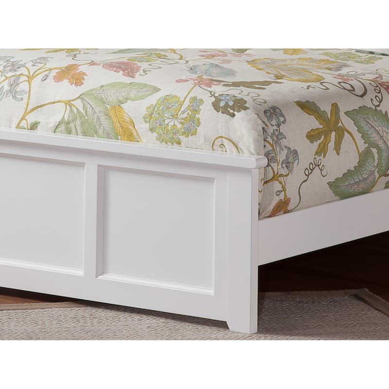 Madison Wood Low Profile Platform Bed with Matching Footboard
