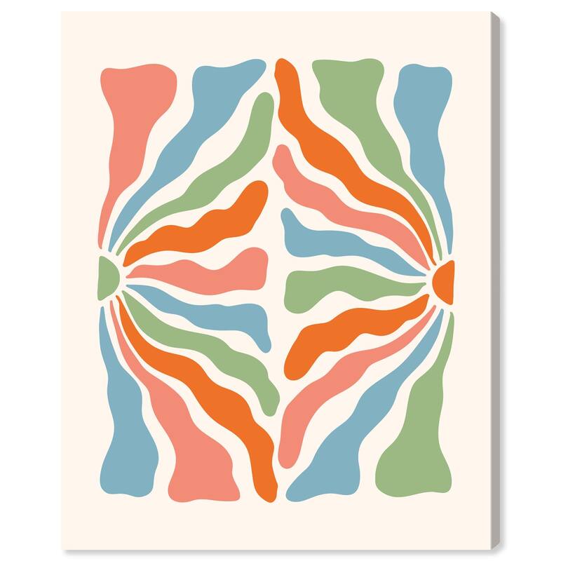 Abstract Floral Streamers Canvas by Art Remedy, Gallery Wrapped - 16" x 20"