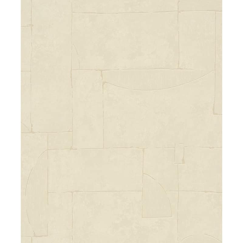 Galerie Wallcoverings Terra Collection Graphic Abstract Stone Glitter Finish Clay on Non-woven Wallpapr Roll - 33-feet long x 21-inches wide - Silver