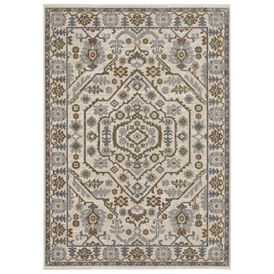 Style Haven Henretta Global Layered Medallions Fringe Edge Area Rug-