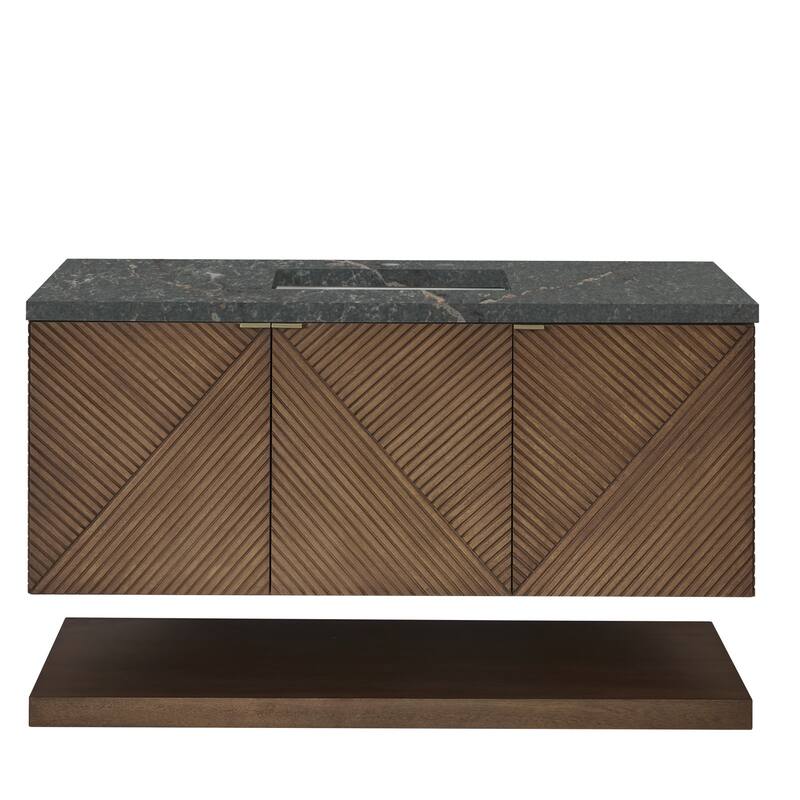 James Martin Vanities D200-V48-3PBL Marcello 48" Free Standing Vanity - Chestnut - Wood Finish